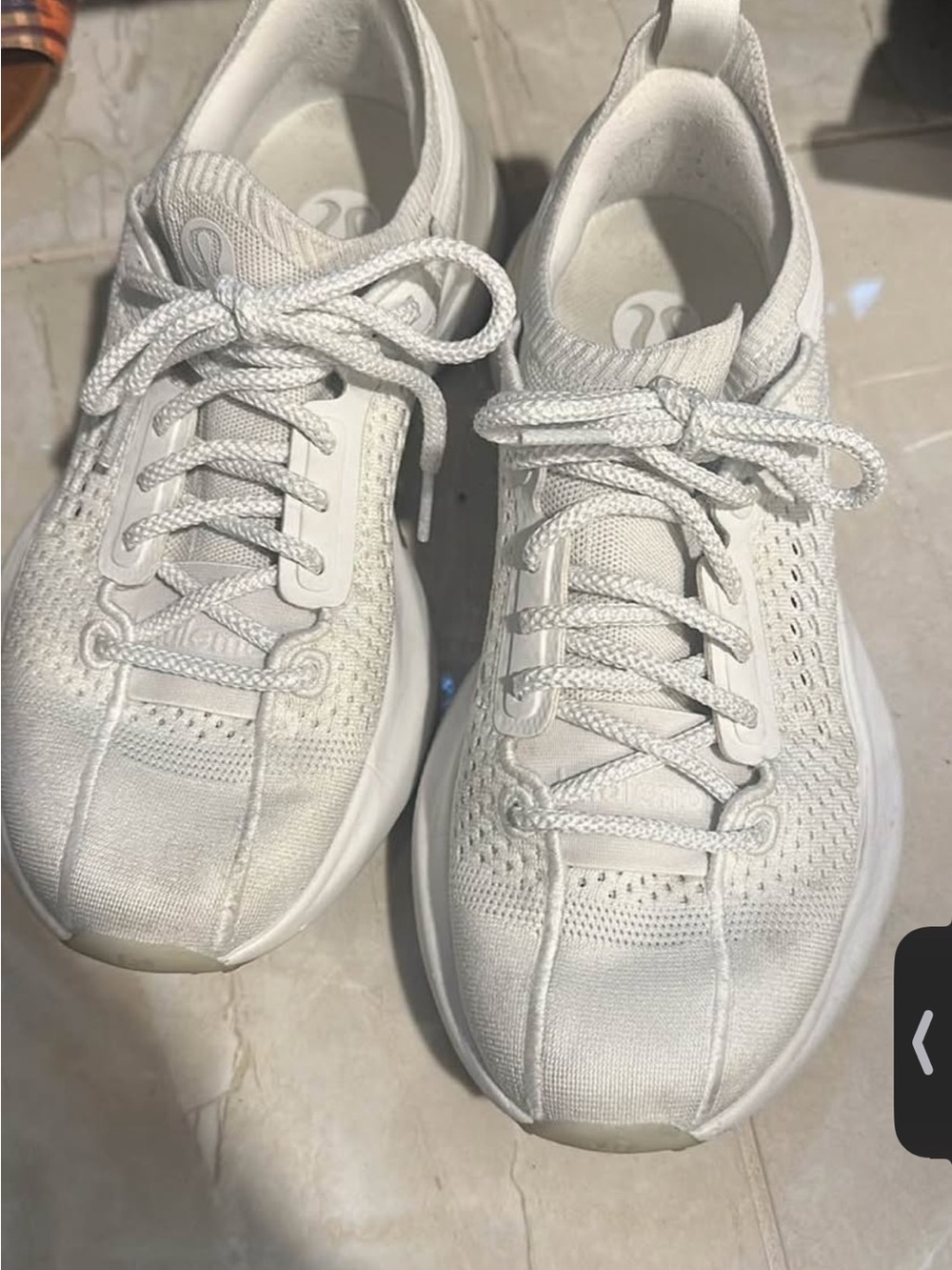 lululemon athletica White Knit Athletic Sneakers